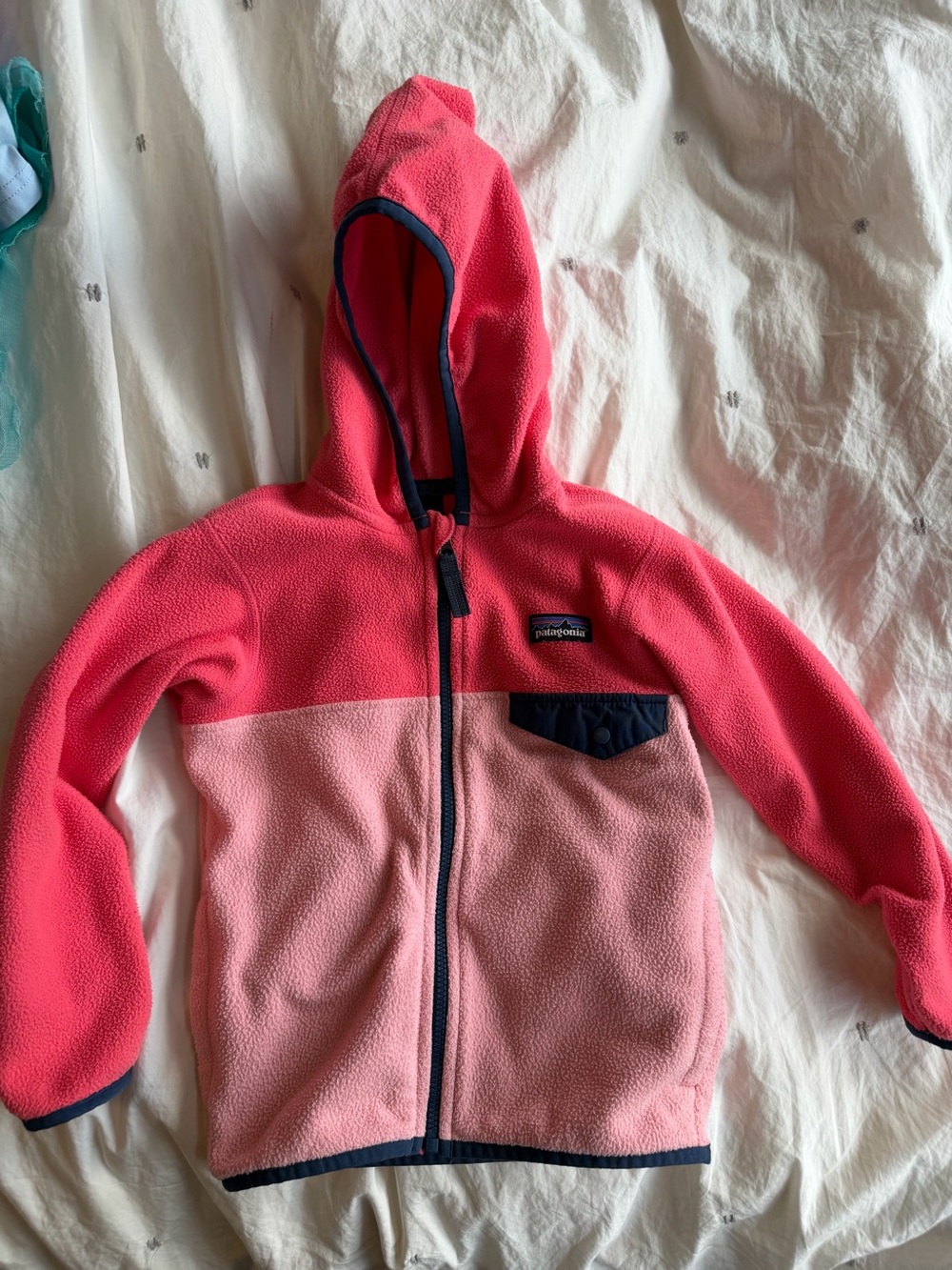 Patagonia 3T Kids' Pink Two-Tone Fleece Hoodie